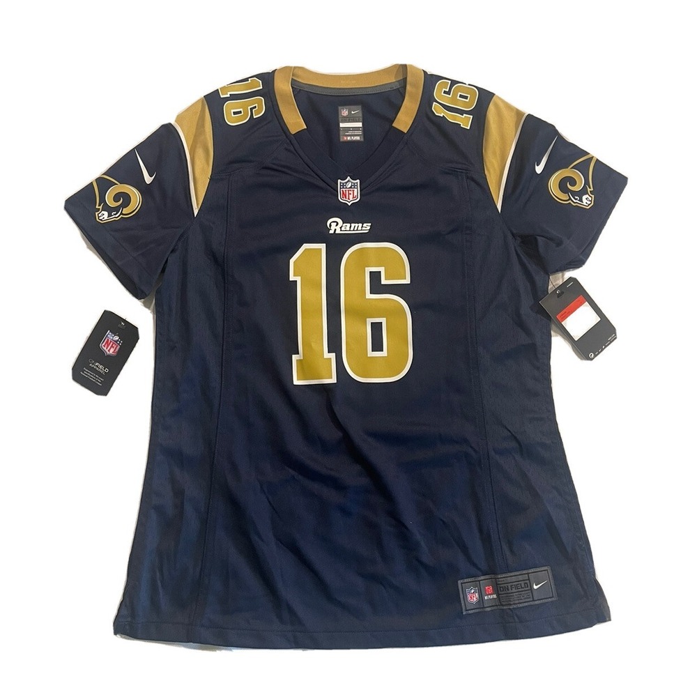 Nike Los Angeles Rams Jersey Jared Goff #16 Womens Size L Signed Autograph New